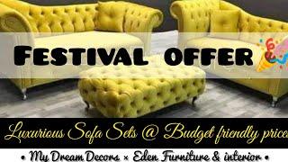 Luxurious Sofa Sets @ Budget friendly prices  ••Eden Furniture & Interior••