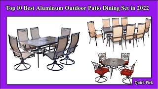  Top 10 Best Aluminum Outdoor Patio Dining Set in 2022