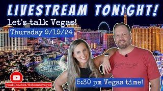 Let's talk about Vegas!  Thursday night LIVE with Show Me Vegas!