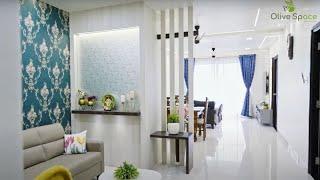 Affordable Home Interiors | Hyderabad | Ramky One Galaxia | 3 BHK | by Olive Space Interiors