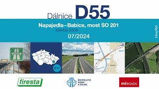 D55 5506 Napajedla–Babice, most SO 201 (dokumentace stavby 07/2024)