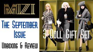  COVERGIRL SEPTEMBER ISSUE 3 DOLL GIFT SET MIZI ANNA MAY GINA JHD TOYS  ECW  UNBOXING & REVIEW