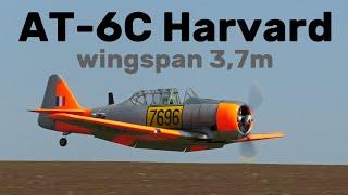 North American AT-6C Harvard | 3,7m RC model latadla | 4K | Syrovice 2024