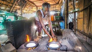 Coconut Shell Jet Flame!! INDIAN JUNGLE FOOD in Kozhikode! | Kerala, India!