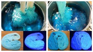 Dyepot Weekly #454 - Dip Dyeing Blacklight Blue; Can We Still See the Fluorecence When Mixed?