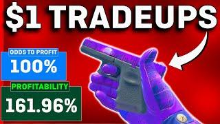 The MOST PROFITABLE Trade Ups In CS2 UNDER $1! (NO RISK)