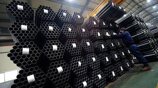 다양한 규격의 강관 만드는 과정. 한국의 재료관 공장 / Amazing Korean steel pipes factory