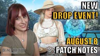 50% DROP RATE?! NEW HOT TIME EVENT AND A FREE OUTFIT? | BDO Patch Notes