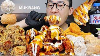 신메뉴 후참의 킹트리플양념치킨과 바삭한 후라이드에 사이드메뉴 먹방은 못참지~ KOREAN FRIED CHICKEN MUKBANG