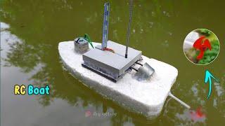 RC Boat  ।। how to make remote control boat at home ।। DIY RC boat ।। use old rc car ।। DIY Active