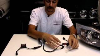 How to install a HID / Xenon kit with Anti Flicker Capacitors/ Error Code Canceller  STEALTH AUTO