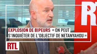 Explosion de bipeurs : "On peut s'inquiéter de l'objectif que poursuit Benyamin Netanyahou"