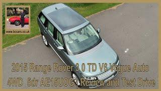 2015 Range Rover 3 0 TD V6 Vogue Auto 4WD  5dr AE15UOG | Review and Test Drive