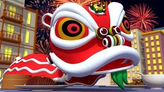 The Monster of the Chinese New Year | Car Patrol | Car City World App