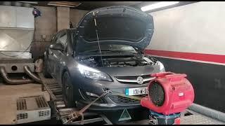 Vauxhall Astra J Remaped (129 to 166 bhp), Dyno Run, Graph, Acceleration, Drive