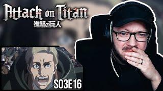 Das ERSTE MAL Attack on Titan 3x16 | "Das perfekte Spiel" | Reaction