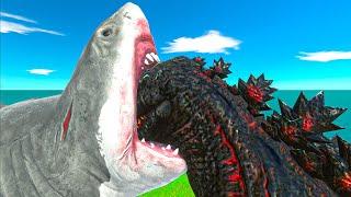 Big and Little Size vs Shin Godzilla - Animal Revolt Battle Simulator