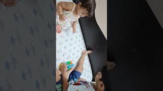 My Kiddos Are Playing Each Other#advik #vanee #adorable #siblings #viral #shortvideo #youtubeshorts