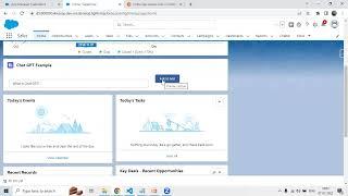 Salesforce Integration- Chat GPT integration with Salesforce