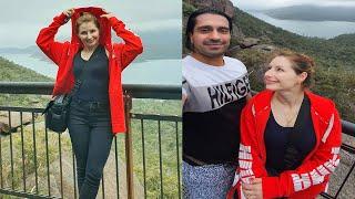 Indian boy and Russian Girl climbed the top of mountain// breathtaking views// Unique Punjabi//