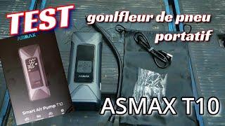 TEST : gonfleur de pneu portatif auto moto ASMAX T10