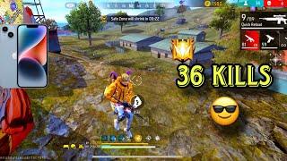 ME AND MY SQUAD !! 36 KILLS IN BR RANKED GRANDMASTER HARD LOBBY - GARENA FREEFIRE