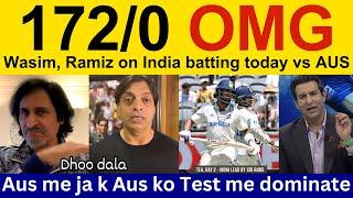 Pak Media Crying on India 172/0 today IND vs AUS | Ramiz Speaks on Yashasvi Jaiswal | shoaib akhtar