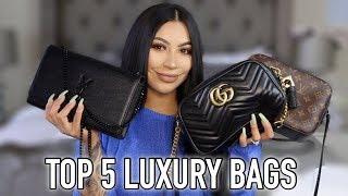 TOP 5 LUXURY BAGS + HUGE GIVEAWAY || EVETTEXO