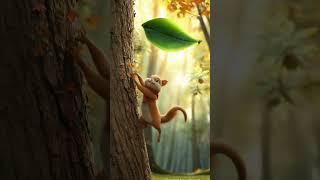 Rise Like Pip: The Squirrel's Secret to Success! ️ #shorts #chidanvi #viral