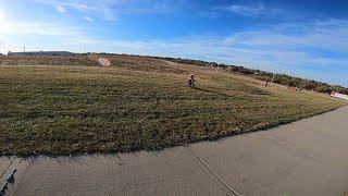 Little kid was riding a electric bike at the lot with us!!