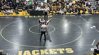 150 lbs D1 District FINAL Marcus Blaze, Perrysburg vs Bradley Eaton, STED