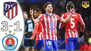 Atletico Madrid vs Slovan Bratislava 3-1 Latest Highlights All Goals 2024 