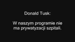 Donald Tusk w walce o prawdę.
