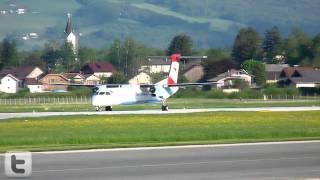 Austrian Airlines Dash 8-400 takeoff