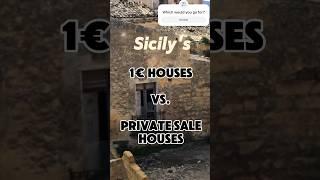 Buying a house in Italy.  What's the difference between 1€ Euro Houses & Private Sale? #1eurohouse