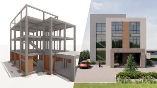 Building construction process step by step ( office design )