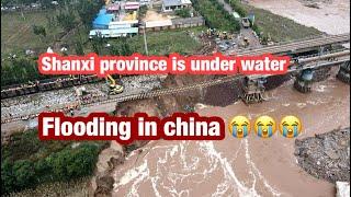 Flash floods hits Shanxi China 8 October 2021