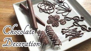 Chocolate decoration ideas for homemade cakes