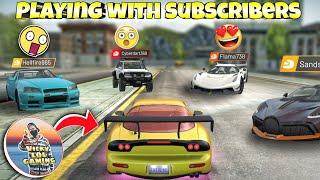 playing with subscribers||Multiplayer funny moments||Extreme car driving simulator||