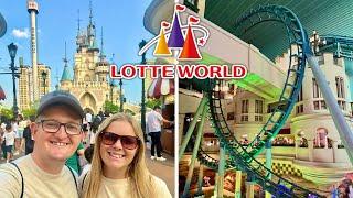 Lotte World Vlog June 2024 - HUGE Theme Park In Seoul!