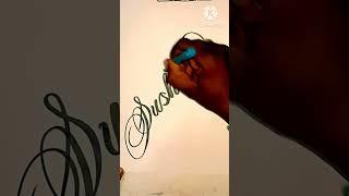 name writing/ sushma #shorts #calligraphy #art #cursive #letters #trending #write #ytshorts
