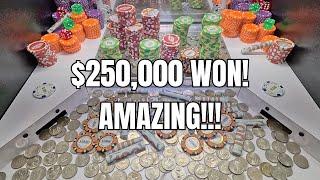 Huge Win on the High Limit Coin Pusher.  Over $200,000!!!