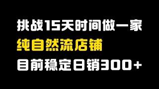 【运营干货】不开车，挑战15天起一家拼多多纯自然流新店，目前已稳定日销300+