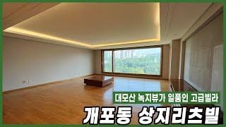 [최초공개] 대모산뷰가 멋스러운 개포동 상지리츠빌 단층세대  구룡역, 양재천도 가까운 생활권 너무 좋은 고급빌라! │Gaepo-dong SANGJI RITZVILLE