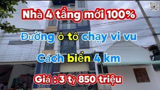 ( Đã bán ) Nhà 4 tầng mới 100% . Phường Ngọc Hiệp Nha Trang . Cách biển 4km