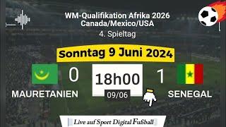 WM-Qualifikation 2026 : Mauretanien vs Senegal live auf Sport Digital Fußball – 09.06.2024 um 18 Uhr