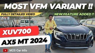 Mahindra XUV700 AX5 2024 Full Review!! Most Value For Money Variant | Midnight Black | New Price