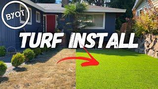 HOW TO INSTALL SYNTHETIC GRASS // DIY Artificial Grass