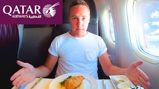 I Try Qatar Q Suites - The World's BEST Business Class?