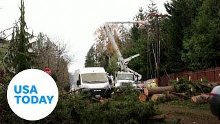 Bomb cyclone cleanup in Pacific Northwest underway ahead of next storm | USA TODAY